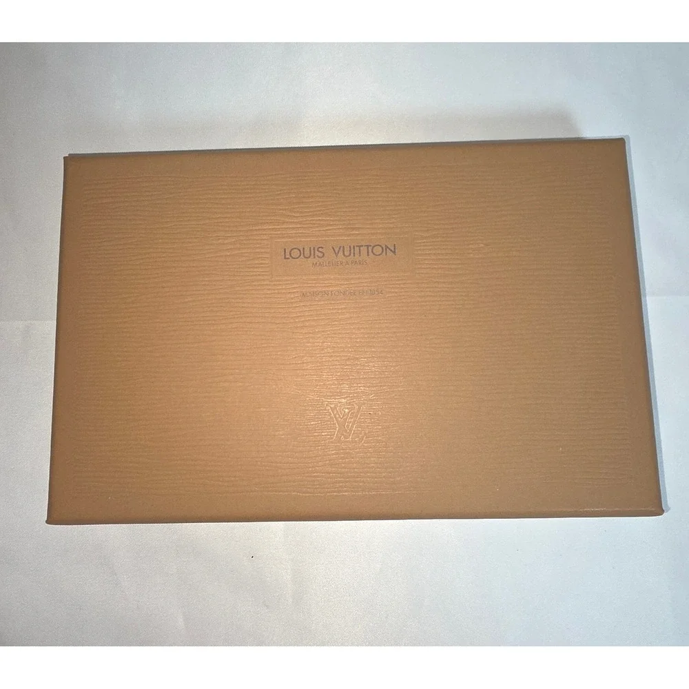 Louis Vuitton Empty Gift Box Tan Textured Epi Style Small Leather Goods Wallet